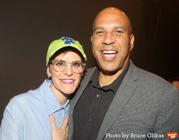 Jenn Colella and New Jersey Senator Cory Booker Photo