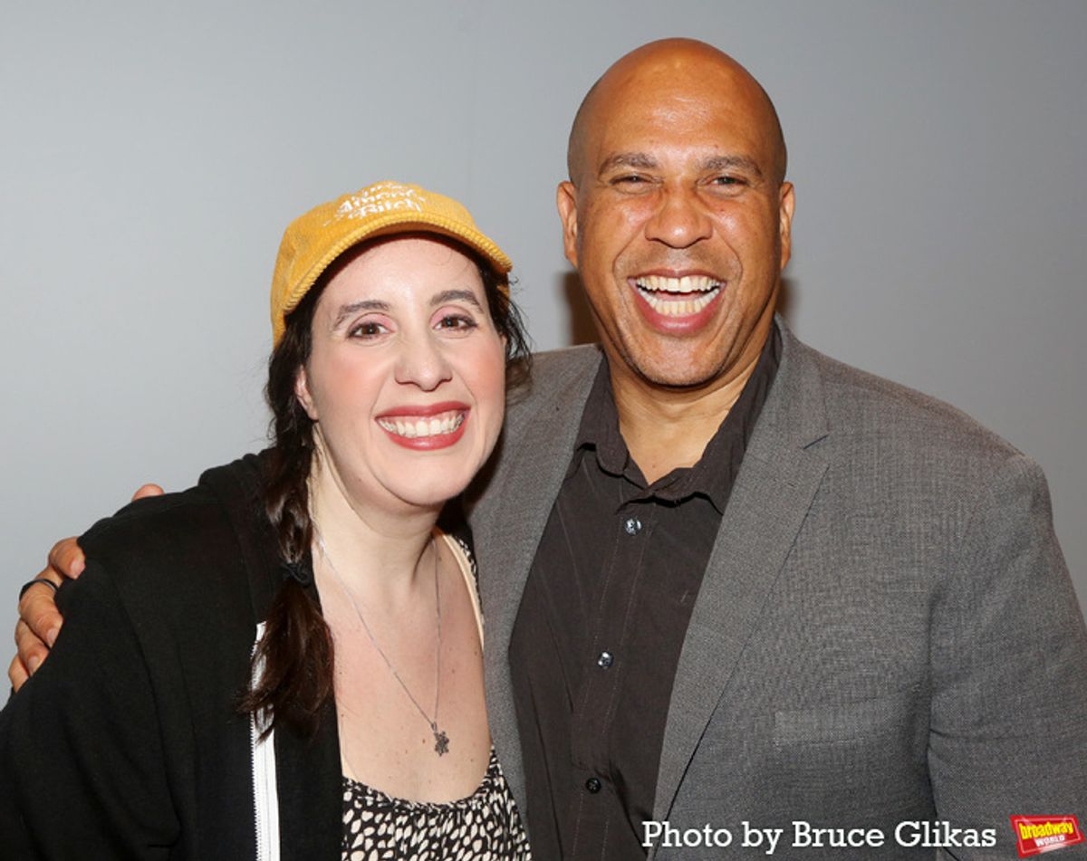 Ally Bonino and New Jersey Senator Cory Booker  at 