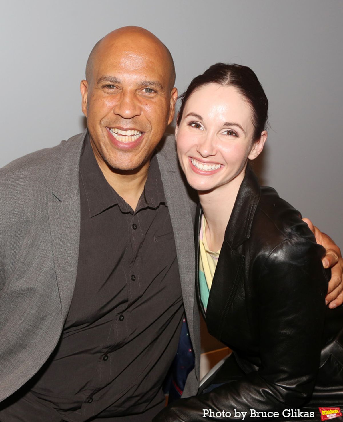 New Jersey Senator Cory Booker and Jenna Bainbridge  at 