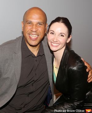 New Jersey Senator Cory Booker and Jenna Bainbridge  Photo