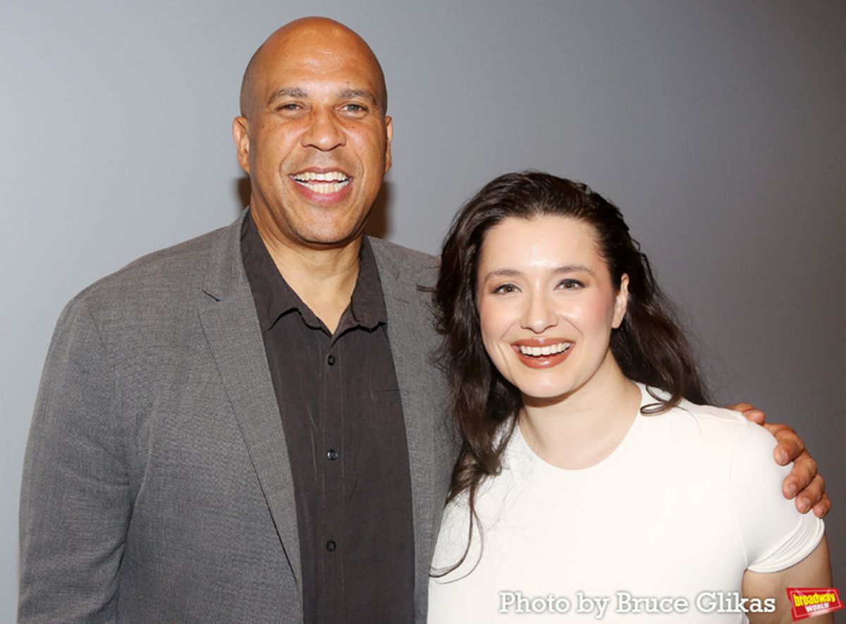 New Jersey Senator Cory Booker and Monica Tulia Ramirez at 