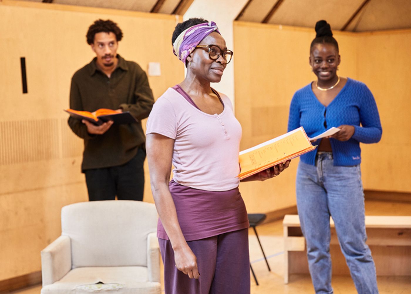 Photos: Inside Rehearsal For MY FATHER'S FABLE at the Bush Theatre  Image
