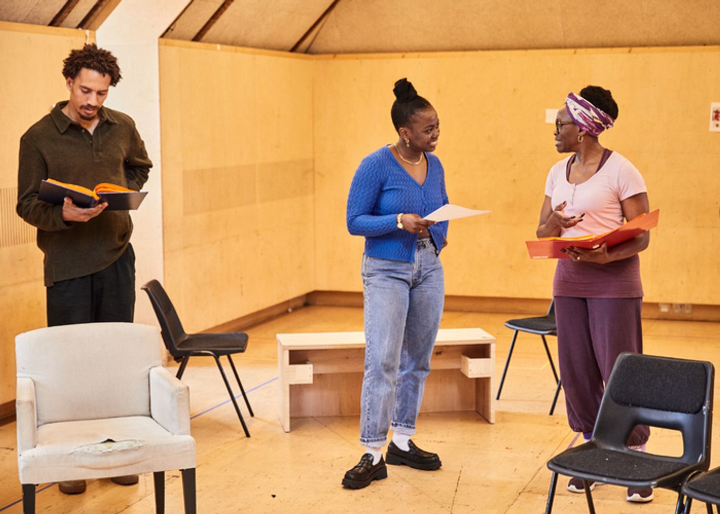 Photos: Inside Rehearsal For MY FATHER'S FABLE at the Bush Theatre  Image