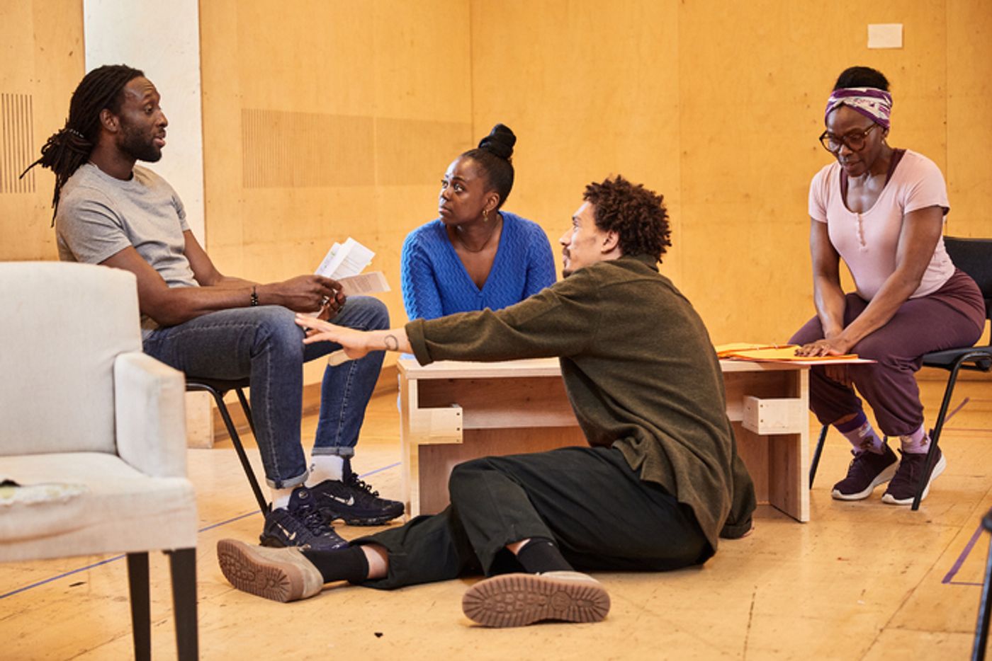 Photos: Inside Rehearsal For MY FATHER'S FABLE at the Bush Theatre  Image