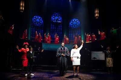 Loretta Devine, Cameron McCrae, Akron Lanier Watson, Amber Riley, and the cast  Photo
