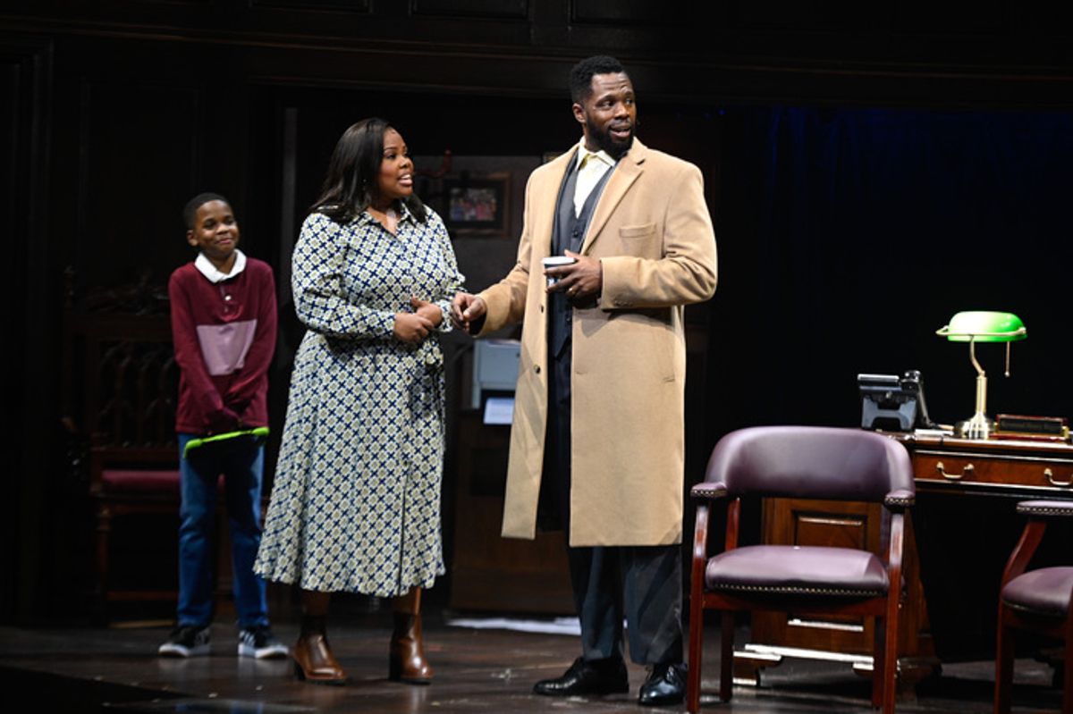 Cameron McCrae, Amber Riley, and Akron Lanier Watson  at 