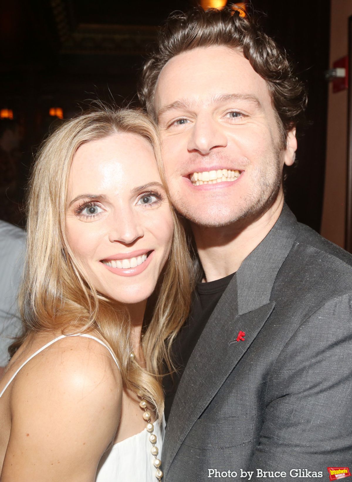 Katie Rose Clarke and Jonathan Groff at 