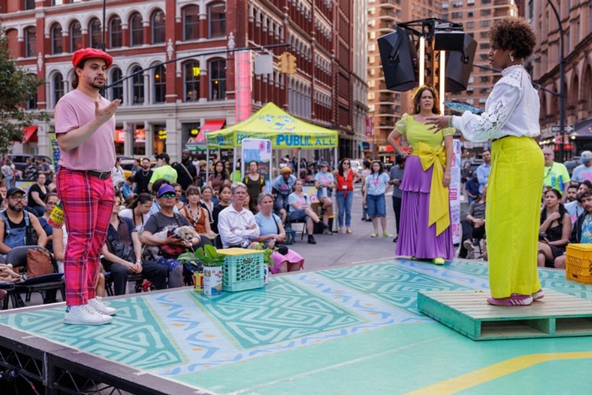 Gían Pérez, Keren Lugo, and Danaya Esperanza at 