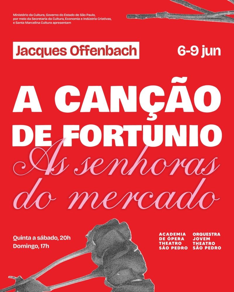 In Double Bill Theatro Sao Pedro presents Offenbach's THE SONG OF FORTUNIO and MESDAMES DE LA HALLE  Image