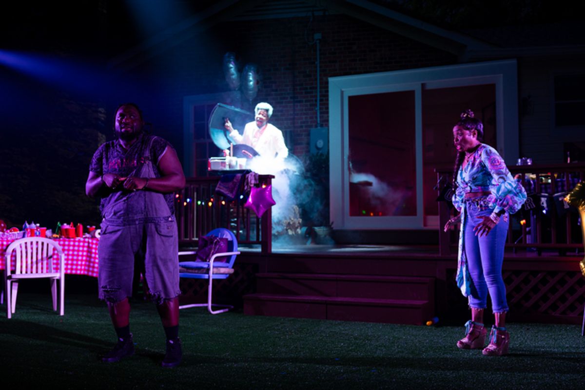 áála Fadiran, Ethan Henry and Felicia Boswell as Tedra  at 