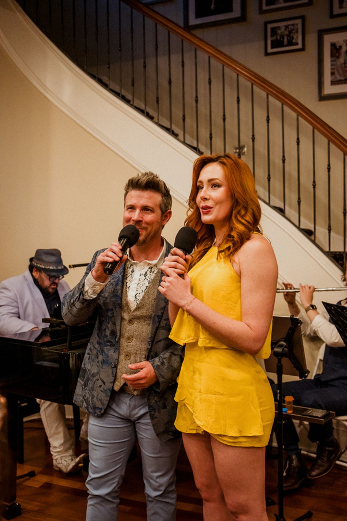 Michael McBride and Alexandra Palkovic sing Daffodils from BIG FISH.    Photo by Elizabeth Stenholt. at 
