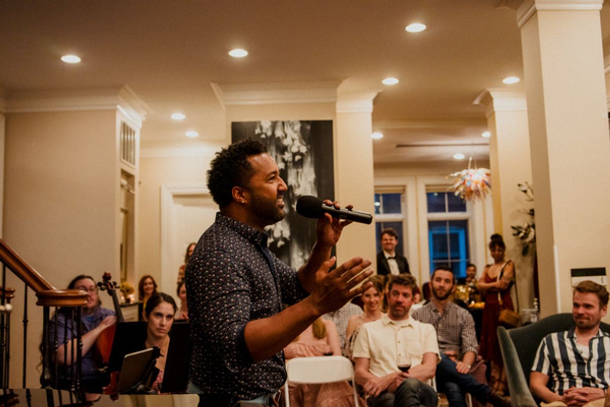 Gabriel Mudd sings Honeysuckle Rose from AIN''T MISBEHAVIN''.    Photo by Elizabeth Stenholt. at 