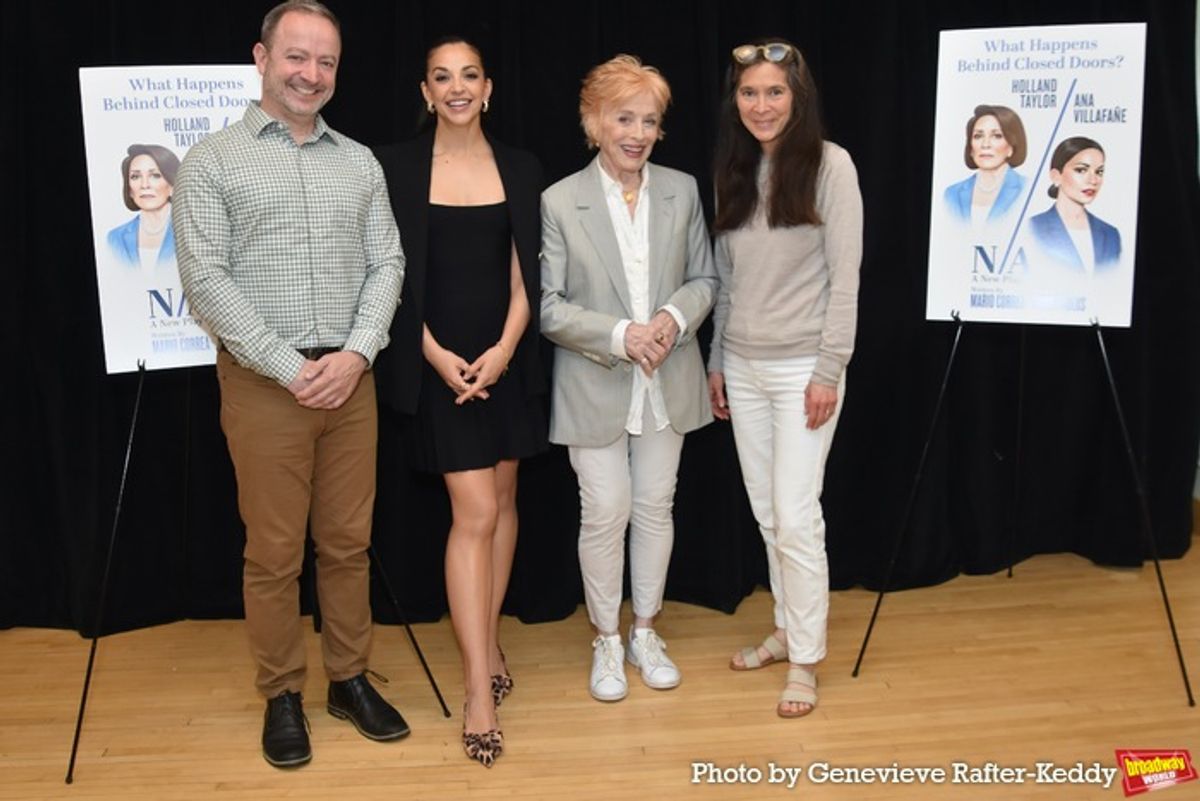 Mario Correa (Playwright), Ana Villafane, Holland Taylor and Diane Paulus (Director) at 