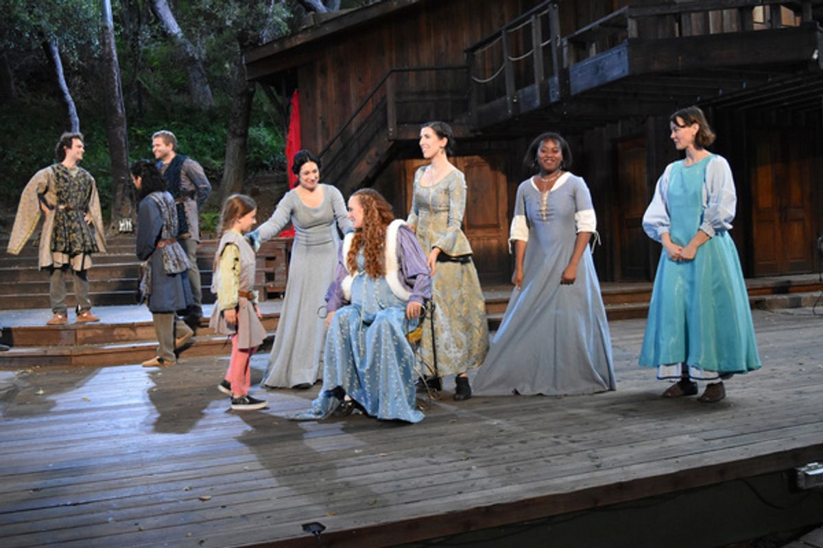 Aralyn Wilson, Michelle Jasso, Willow Geer and Ensemble  Photo by Ian Flanders at 