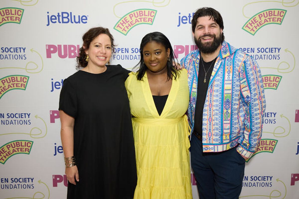 Rebecca Martínez, Praycious Wilson-Gay, and Julián Mesri  at 