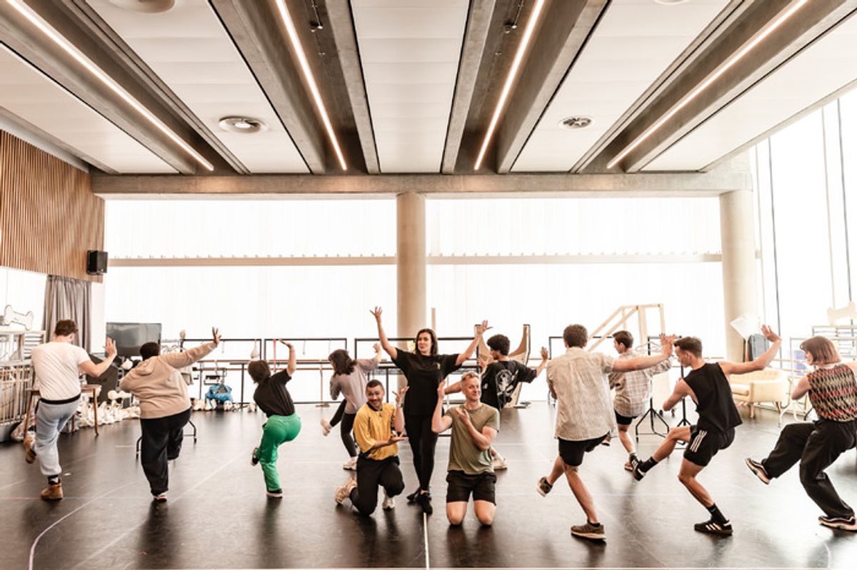 Danny Hendrix (Jasper), Kym Marsh (Cruella De Vil), Charles Brunton (Casper) and Ensemble
 at 