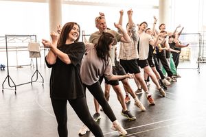 Kym Marsh (Cruella De Vil) and Ensemble @ BroadwayWorld Kym Marsh (Cruella De Vil) and Ensemble Photo