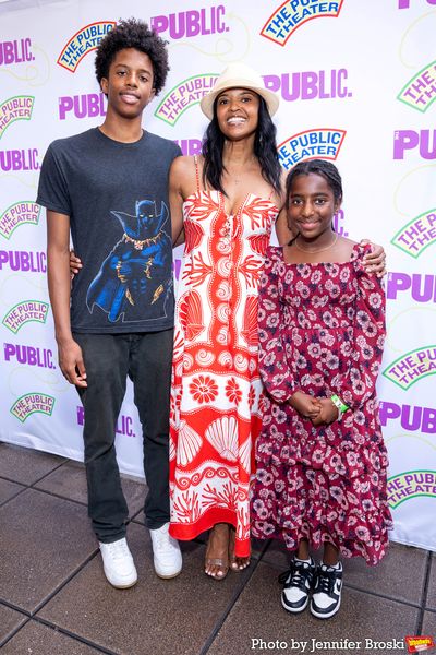Benjamin Johnson, Renee Elise Goldsberry, Brielle Johnson Photo
