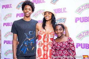 Benjamin Johnson, Renee Elise Goldsberry, Brielle Johnson Photo