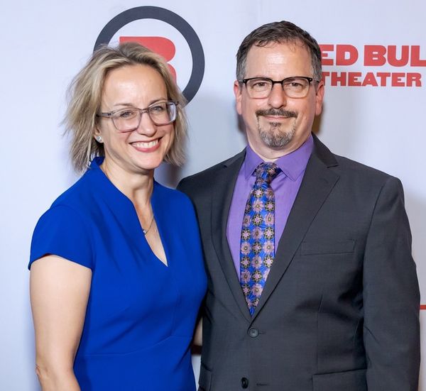 Red Bull Theater Founder and Artistic Director Jesse Berger, with his wife, playwrigh Photo