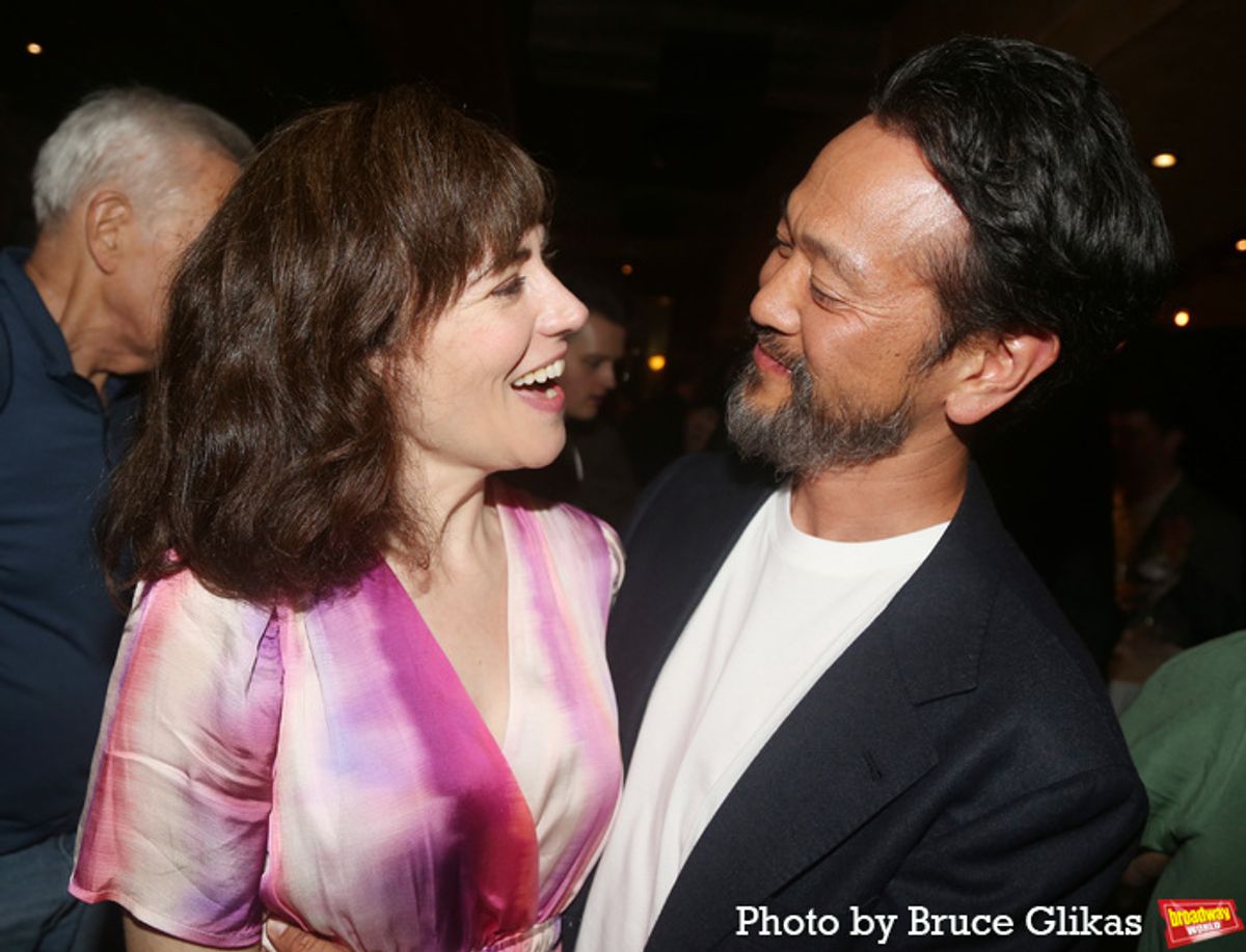 Maggie Siff and Louis Ozawa at 