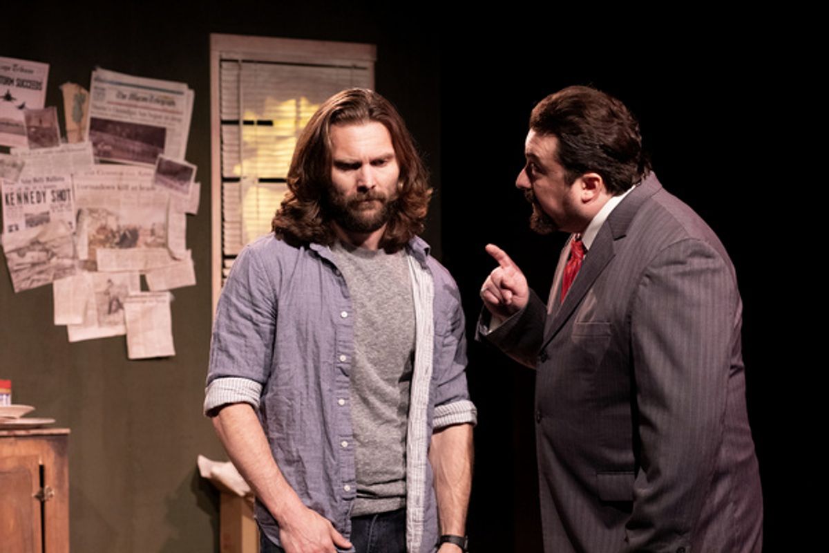 Brandon Hughes (Vinnie) and Kirk Gostkowski (Carter) in SIMPATICO (Photo: Luis Amador) at 