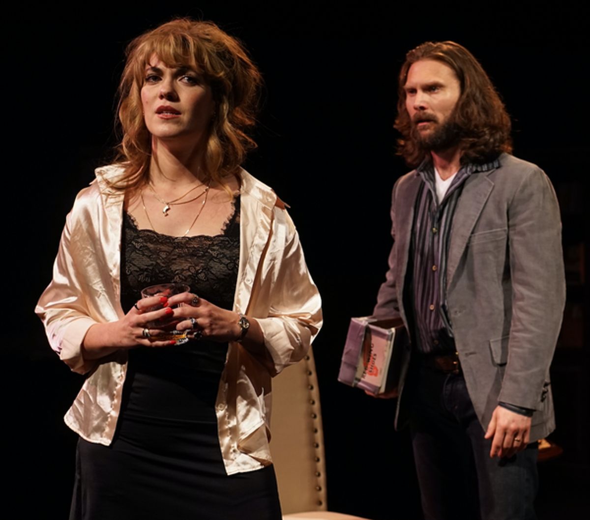 Christina Elise Perry (Rosie) and Brandon Hughes (Vinnie) in SIMPATICO (Photo: Luis Amador) at 