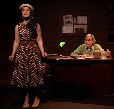 Elizabeth Bays (Cecilia) and Pete Mattaliano (Simms) in SIMPATICO (Photo: Luis Amador Photo