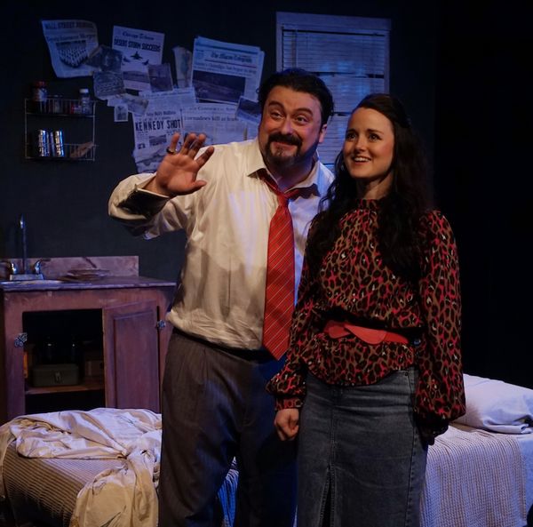 Kirk Gostkowski (Carter) and Elizabeth Bays (Cecilia) in SIMPATICO (Photo: Luis Amado Photo