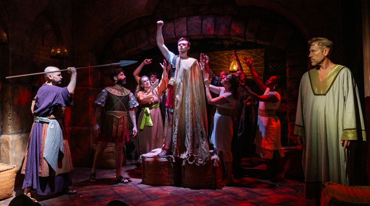 Danny Arnold, Jacob Loucheim, Ethan Zeph, Timothy Warmen and cast at 