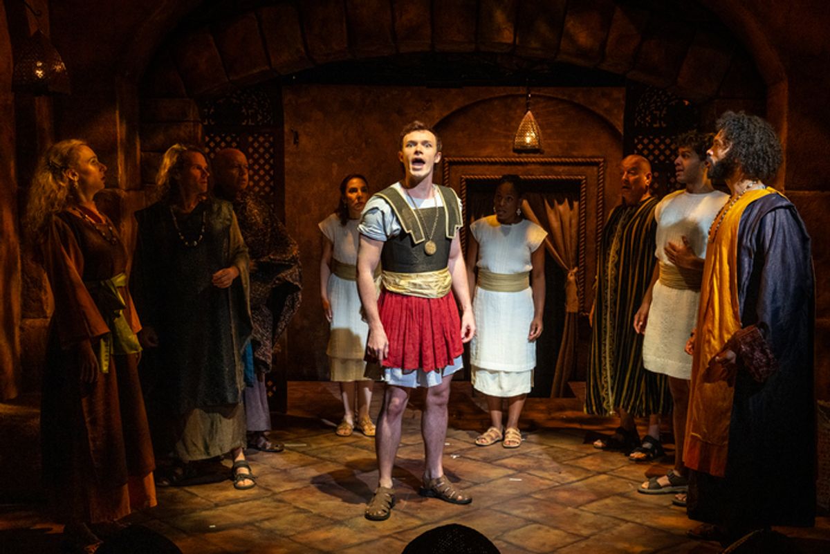 Ethan Zeph (center) and cast at 