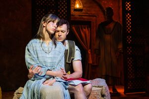 Olivia Vadnais and Ethan Zeph (center), Timothy Warmen (rear right) @ BroadwayWorld Olivia Vadnais and Ethan Zeph (center), Timothy Warmen (rear right) Photo