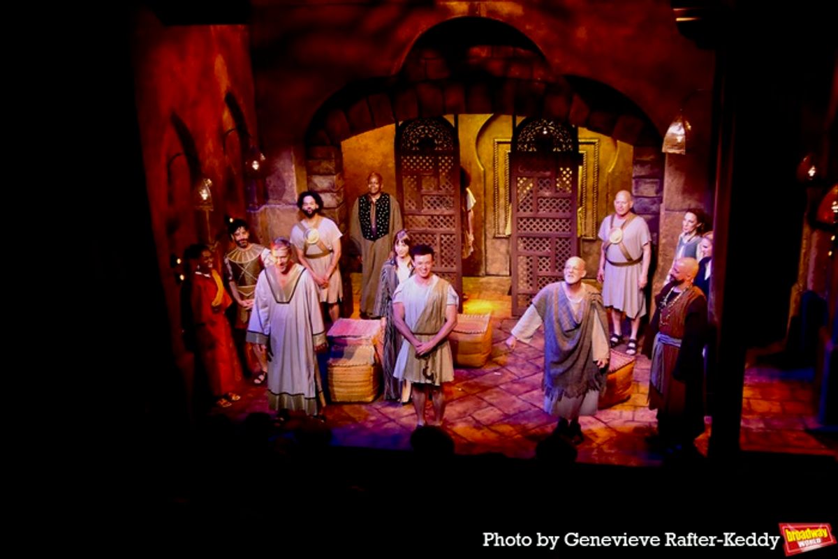 The Cast of David A New Musical that included-Ashley Marie Arnold, Danny Arnold, Bruce Blanchard, Blair Alexis Brown, Scott Harrison, Jay Aubrey Jones, Jacob Louchheim, Caleb Mathura, Kenny Morris Garland Ray, Jodi Snyder, Olivia Vadmais, Timothy Warmen and Ethan Zeph at 