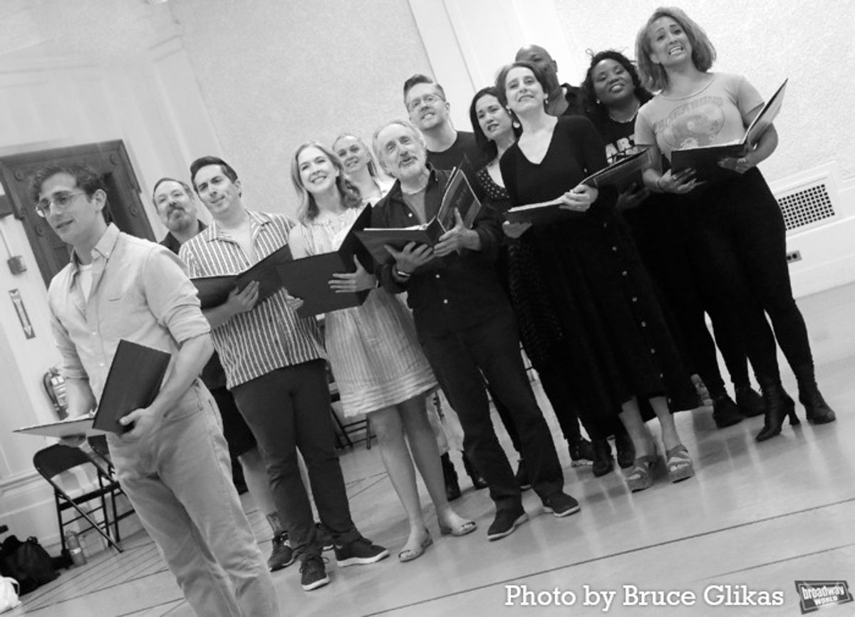 Nathan Salstone, Evan Harrington, Matthew Scott, Leah Horowitz, Leslie Donna Fiesner, Chip Zien, Timothy McDevitt, Ali Ewoldt, Judy Kuhn, Kent Overshown, Lindsay Roberts and Ashley Blanchet at 