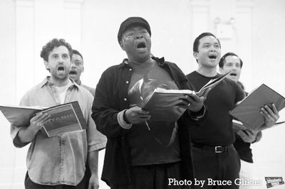 Brandon Uranowitz, Alex Joseph Grayson, Jose Llana and Ramin Karimloo  Photo