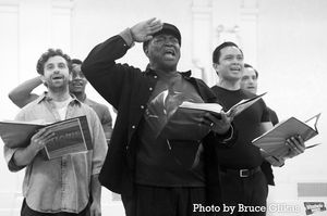 Brandon Uranowitz, Alex Joseph Grayson, Jose Llana and Ramin Karimloo  Photo