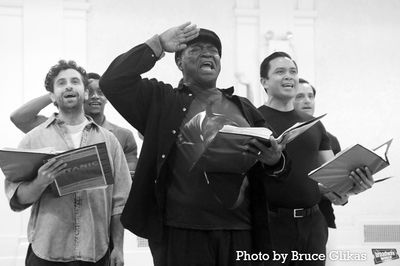 Brandon Uranowitz, Alex Joseph Grayson, Jose Llana and Ramin Karimloo  Photo