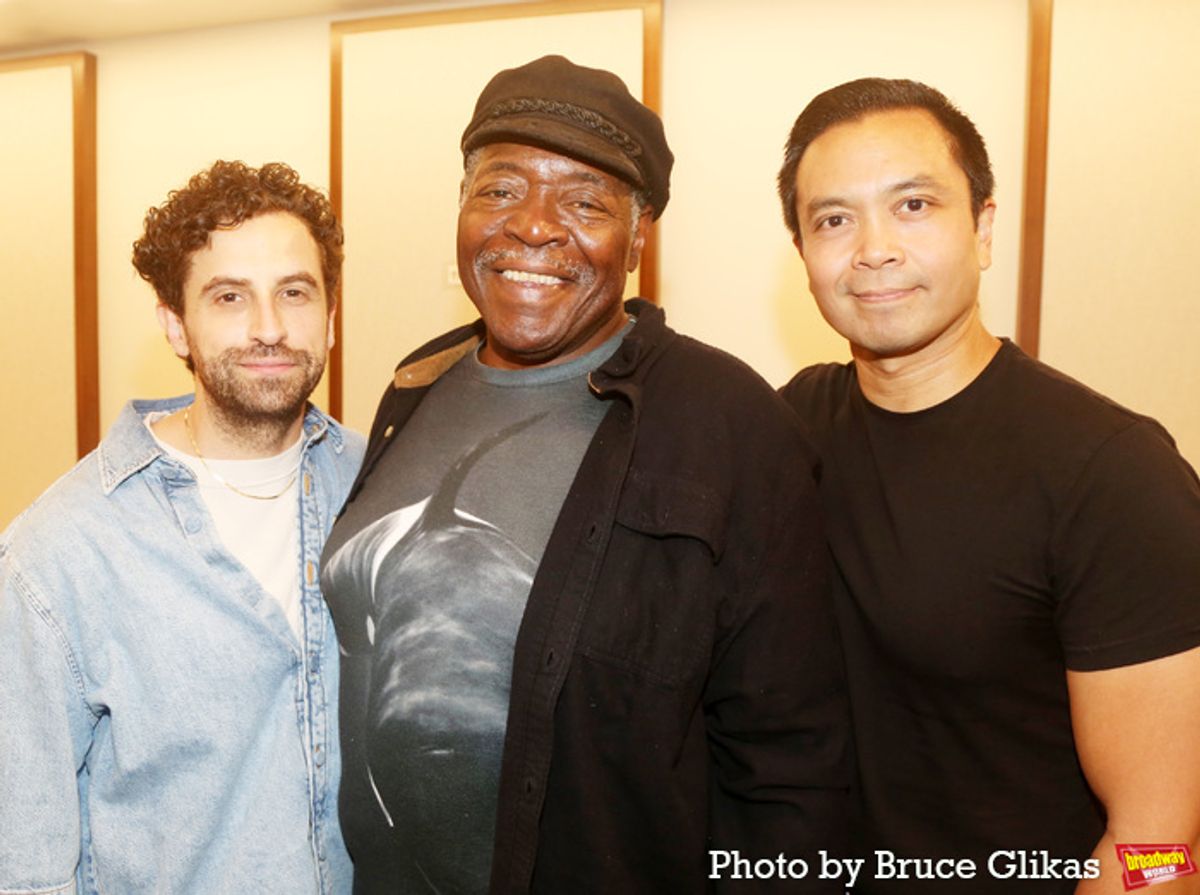 Brandon Uranowitz, Chuck Cooper and Jose Llana at 