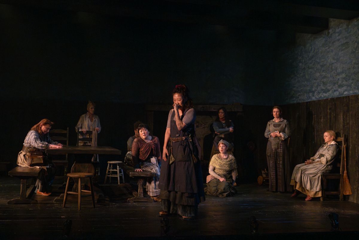 Dale Soules (Sarah Smith), Mary McCann (Charlotte Cary), Ann Harada (Judith Brewer), Sandra Oh
(Lizzy Luke), Tilly Botsford (Kitty Givens), Nadine Malouf (Emma Jenkins), Hannah Cabell (Sarah Hollis), Emily Cass
McDonnell (Helen Ludlow) at 