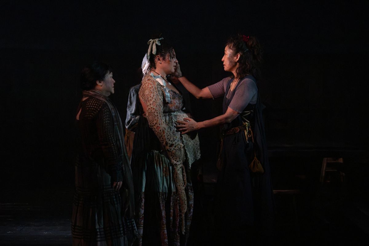 Ann Harada (Judith Brewer), Simone Recasner (Peg Carter), Sandra Oh (Lizzy Luke) at 