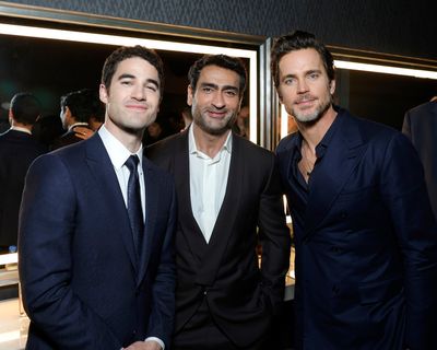 BEVERLY HILLS, CALIFORNIA - JUNE 09: (L-R) Darren Criss, Kumail Nanjiani, and Matt Bo Photo