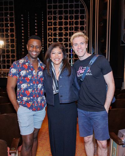 Josh Breckenridge, Julie Chen Moonves, Billy Harrigan Tighe Photo