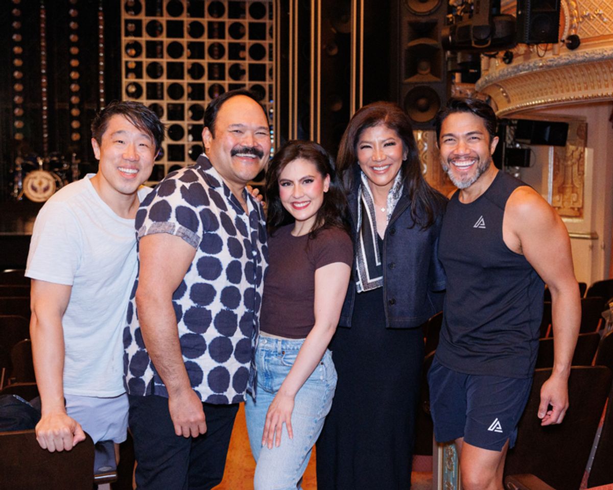Raymond J. Lee, Orville Mendoza, Zoe Jensen, Julie Chen Moonves, Robert Pendilla  at 