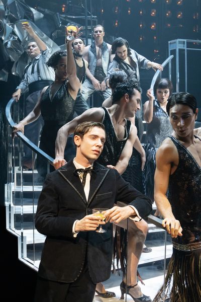 Ben Levi Ross and members of the ensemble Photo