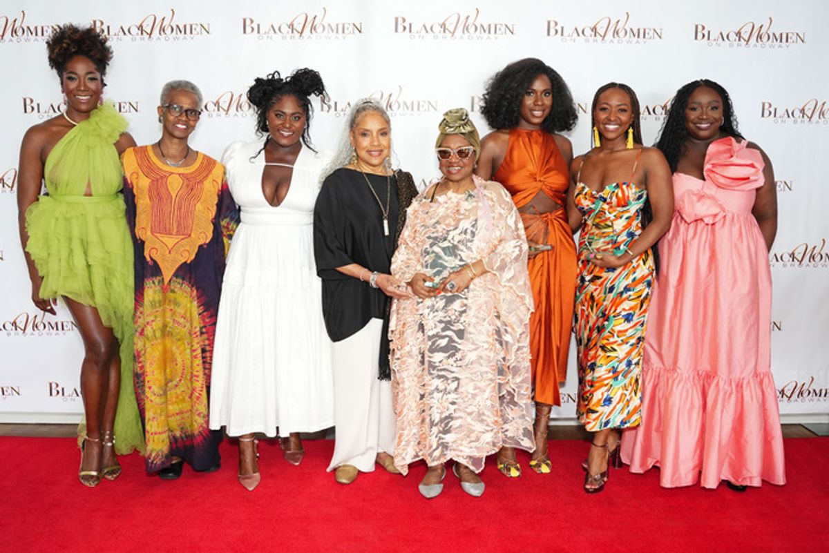 Amber Iman, Kathy A. Perkins, Danielle Brooks, Phylicia Rashad, Irene Gandy, Dede Ayite, Aisha Jackson, and Jocelyn Bioh at 