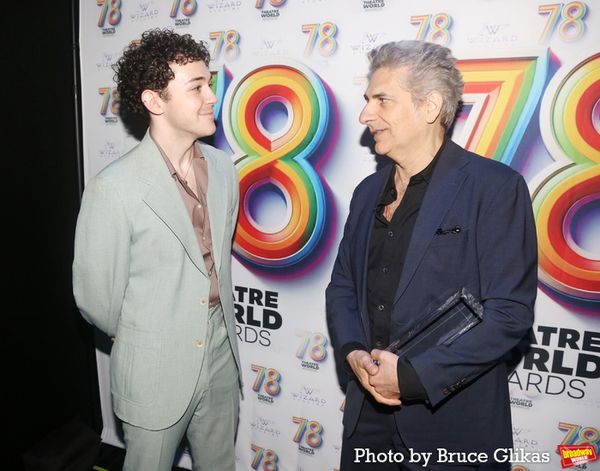 Ali Louis Bourzgui and Michael Imperioli  Photo