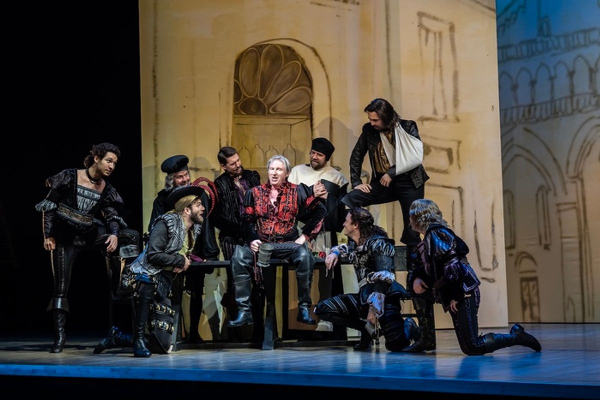 Adrian Dunbar and cast at 