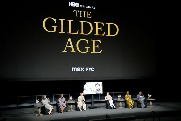 Moderator Katey Rich, Awards Editor, The Ankler, Sonja Warfield, Cynthia Nixon, (virt Photo