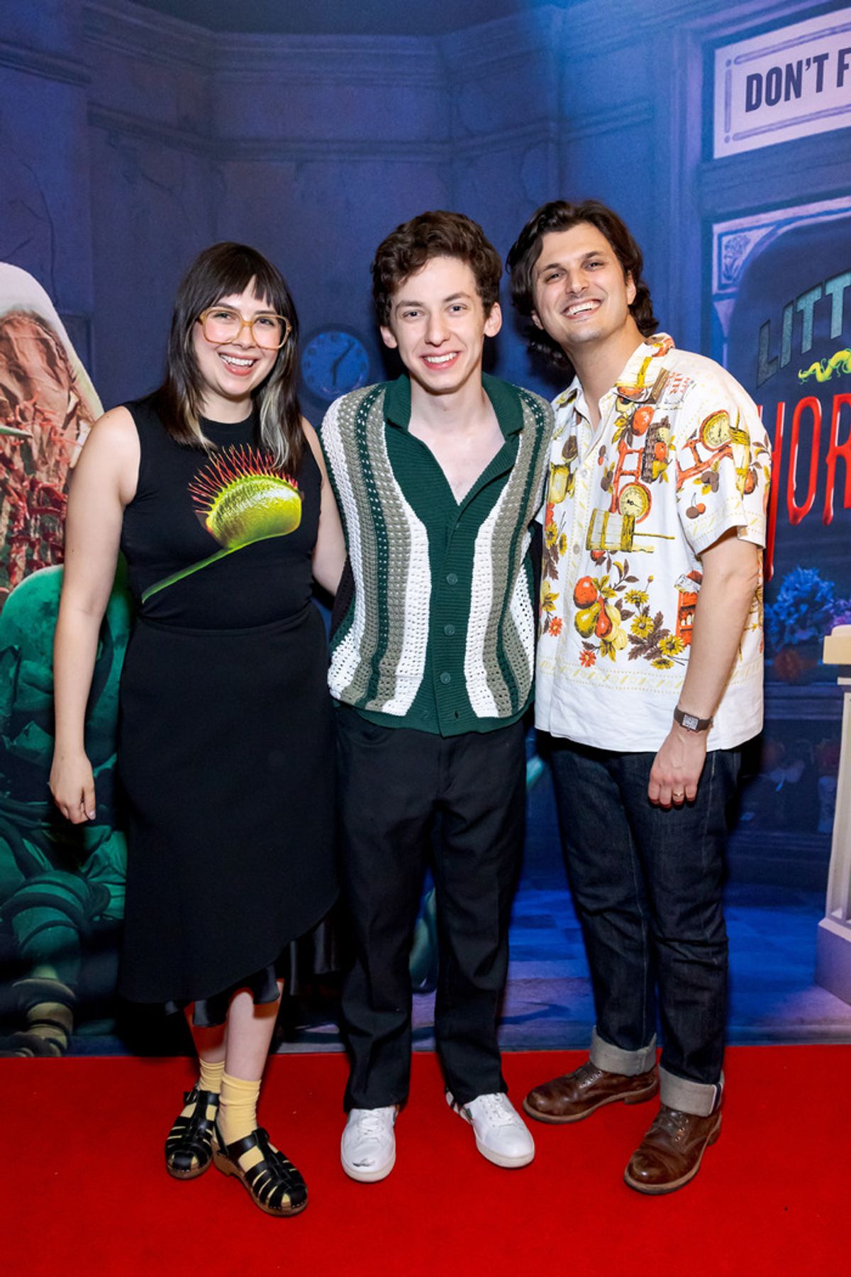 April Lavalle, Andrew Barth Feldman, Alex Boniello at 