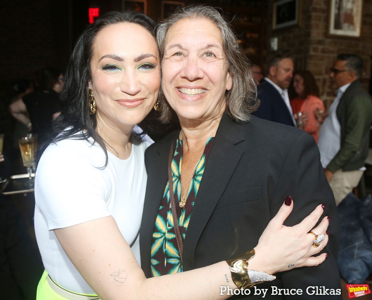 Eden Espinosa and Marcia Goldberg at 
